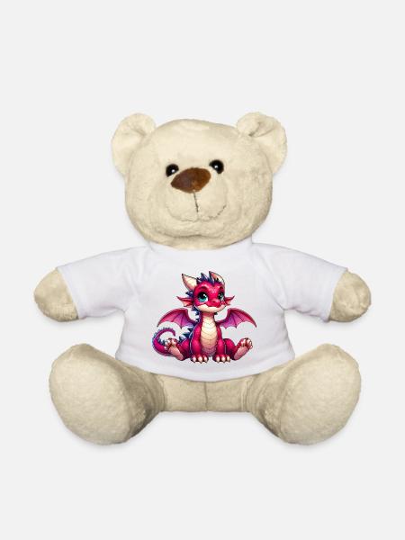 Drache - Teddy - Weiß