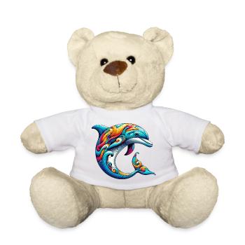 Dolphin - Teddy Bear - white - Front
