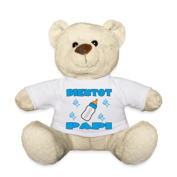 BIENTOT PAPI - Nounours - blanc - Devant