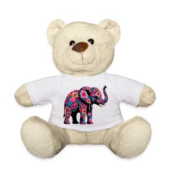 Éléphant - Nounours - blanc - Devant
