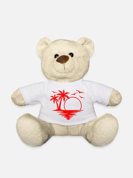 Évasion Tropicale Le Tee-Shirt Summer Vibes - Nounours - blanc