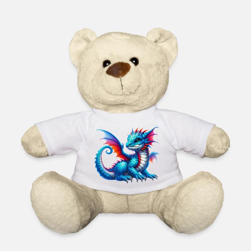 Drache - Teddy - Weiß