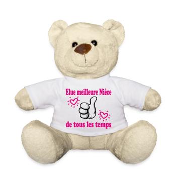 Zur besten Nichte aller Zeiten gewählt - Teddy - Weiß - Vorne