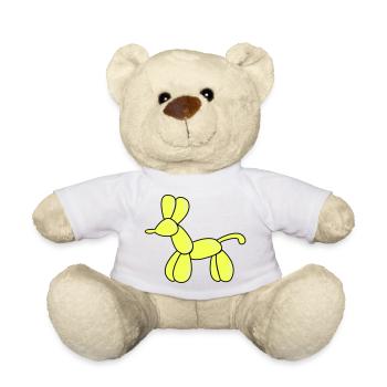 Chien en ballon - Nounours - blanc - Devant