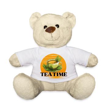 Tea Time! - Teddy Bear - white - Front