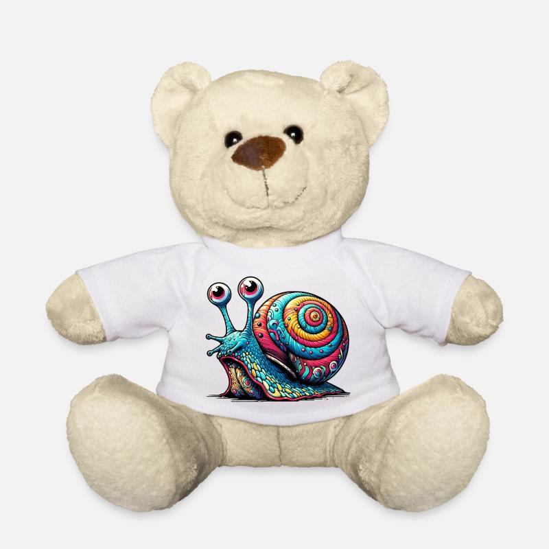 Schnecke - Teddy - Weiß
