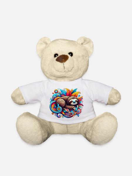 Faultier - Teddy - Weiß