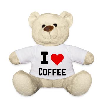 Ich liebe Kaffee - Teddy - Weiß - Vorne