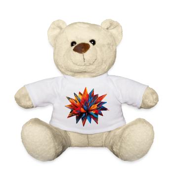 Colorful Color Explosion - ApriNoeScor - Teddy Bear - white - Front
