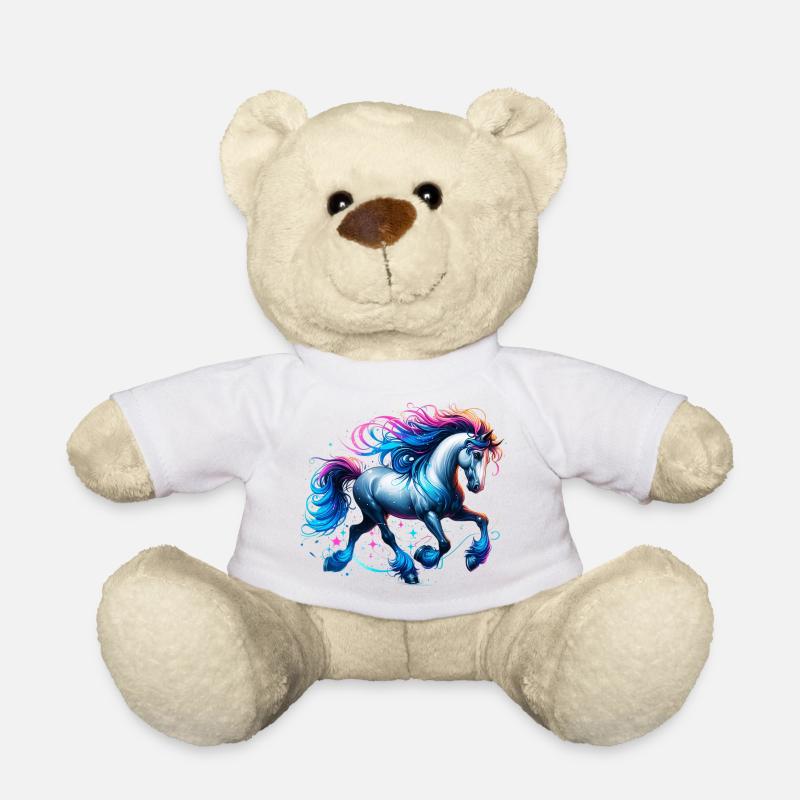 Pferd - Teddy - Weiß