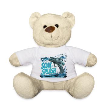 SOAK SPLASH - Teddy Bear - white - Front