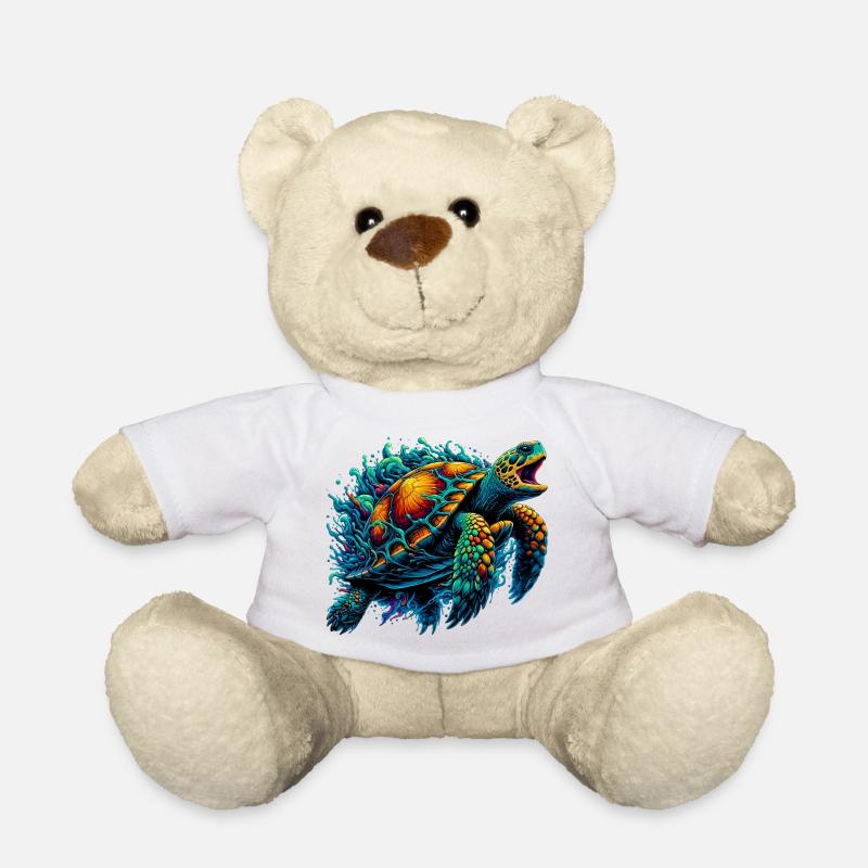 Schildkröte - Teddy - Weiß