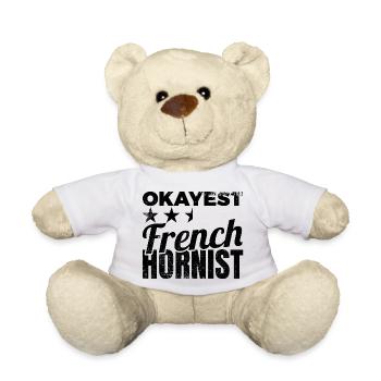 Joueur de cor français le plus correct - Nounours - blanc - Devant