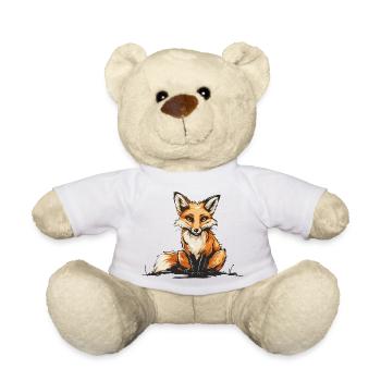 Foxy et moi le savons - Nounours - blanc - Devant