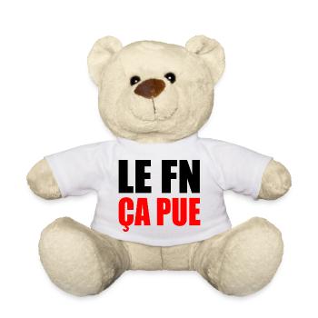 Der FN stinkt - Teddy - Weiß - Vorne