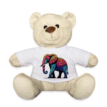 Éléphant - Nounours - blanc - Devant