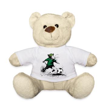 Kickin´ Rat: Fußballfan - Teddy - Weiß - Vorne