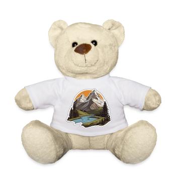 Montagnes suisses - Nounours - blanc - Devant