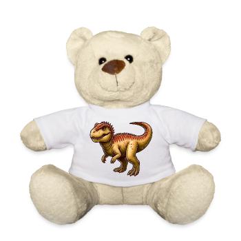 Dinosaur Tetranosaurus - Teddy Bear - white - Front