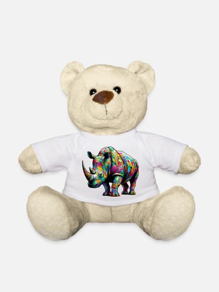 Nashorn - Teddy - Weiß