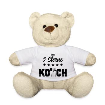 Chef 5 étoiles - Nounours - blanc - Devant