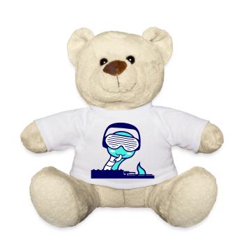 Cool Mixer Party Club Music Fun - Teddy Bear - white - Front