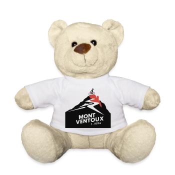 Mont Ventoux - the cycling route to the top - Teddy Bear - white - Front