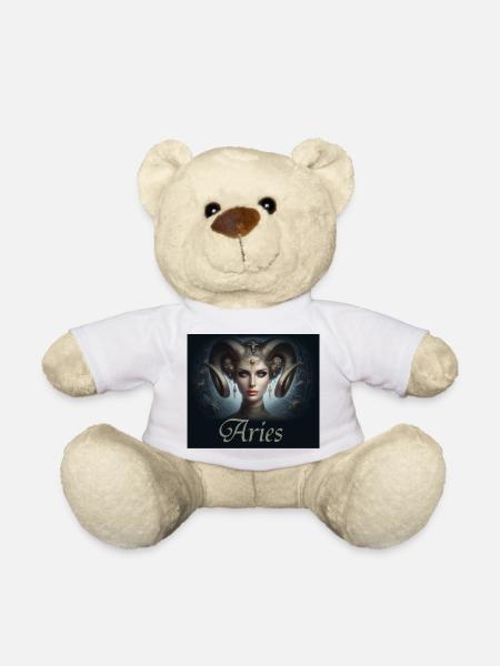 Aries - Sternzeichen Widder - Teddy - Weiß