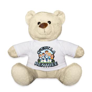 Rentrée Scolaire - Nounours - blanc - Devant