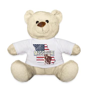 Missouri États-Unis Vintage USA Souvenir - Nounours - blanc - Devant