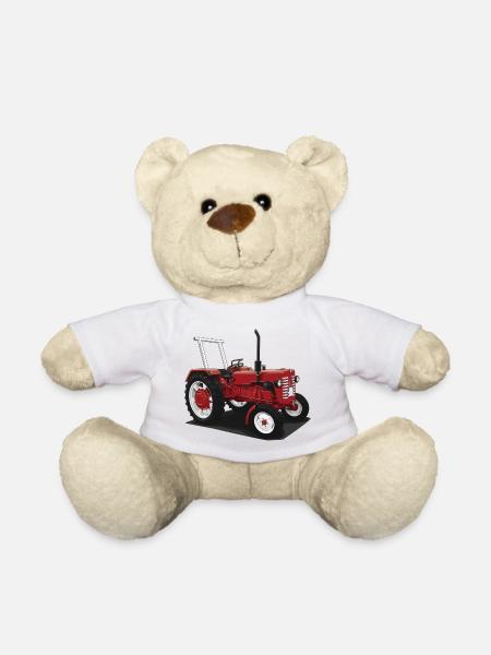 Classic Tractor // Bulldog // Illustration - Teddy - Weiß