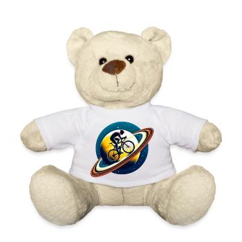 Radfahrer auf dem Saturn - Teddy - Weiß - Vorne