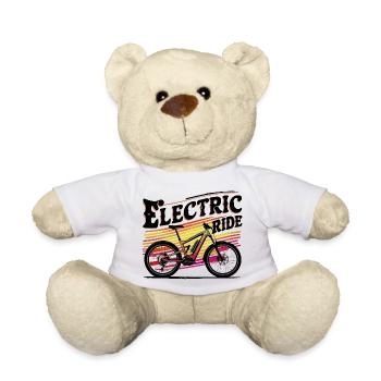 Lebendige Fahrradabenteuer-Illustration - Teddy - Weiß - Vorne