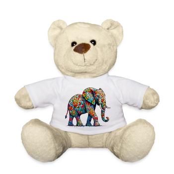 Éléphant - Nounours - blanc - Devant
