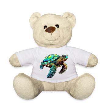 Turtle - Teddy Bear - white - Front