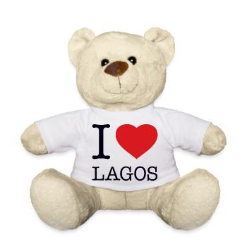 I LOVE LAGOS Nigeria - Teddy Bear - white - Front