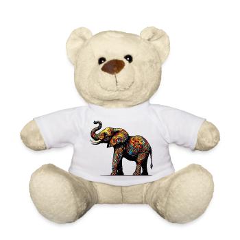 Éléphant - Nounours - blanc - Devant