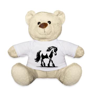 Cheval Poney de selle allemand - Nounours - blanc - Devant
