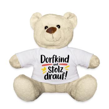 Dorfkind und stolz drauf! - Teddy - Weiß - Vorne