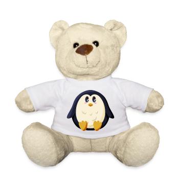 Chubby Penguin - Teddy Bear - white - Front