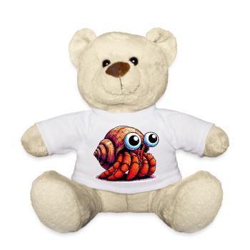 Hermit crab - Teddy Bear - white - Front