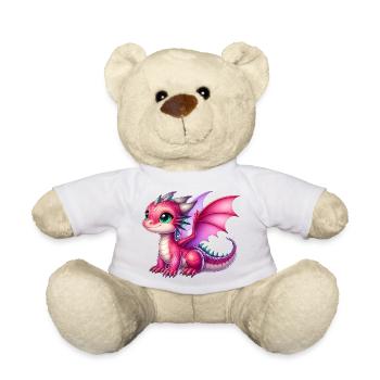 Dragon - Teddy Bear - white - Front