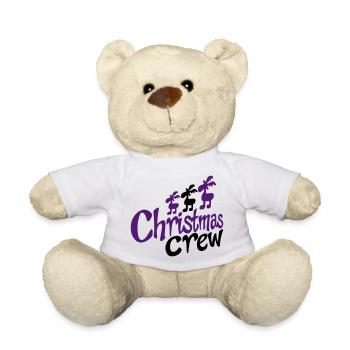 funny team at Christmas - Teddy Bear - white - Front