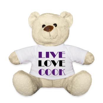 Passion for cooking - Teddy Bear - white - Front