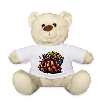 Hermit crab - Teddy Bear - white - Front