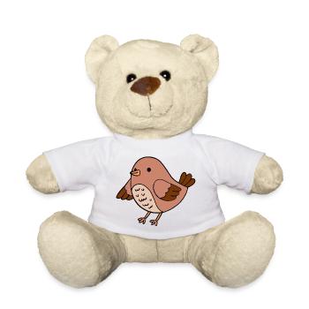 Bird - Teddy Bear - white - Front