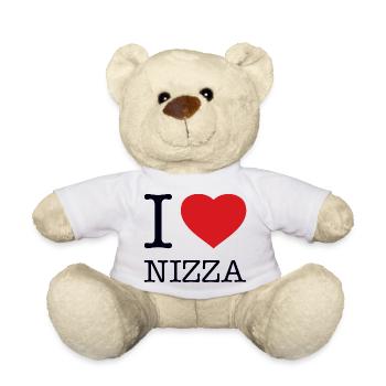 I LOVE NIZZA - Teddy - Weiß - Vorne