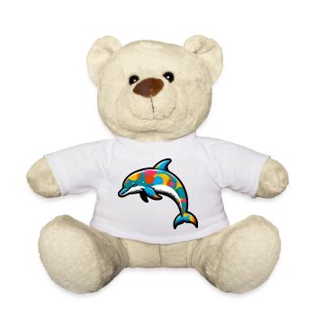 Delfin - Teddy - Weiß - Vorne