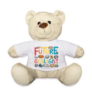 Career as a Future Geologist - Teddy Bear - white - Front