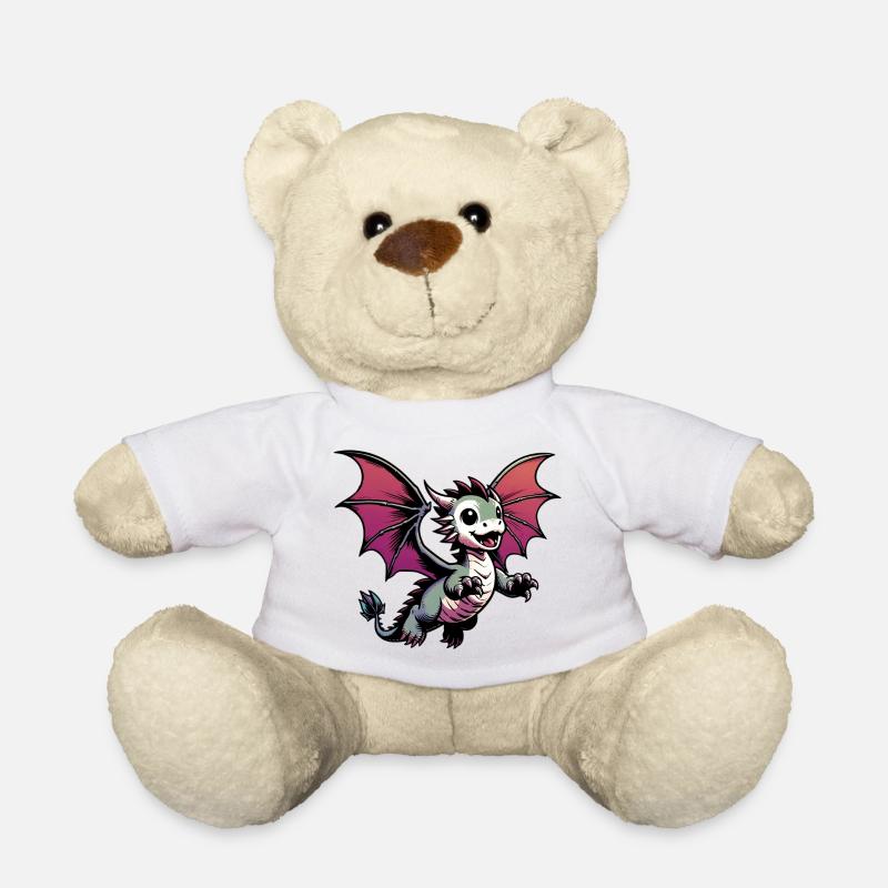 Drache - Teddy - Weiß
